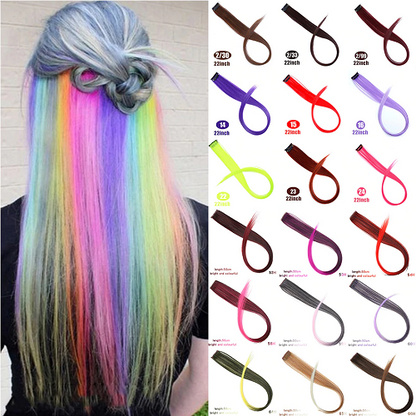 Colorful pieces of wigs 7Psc 1