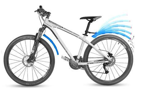 Bicycle retractable mudguard 1