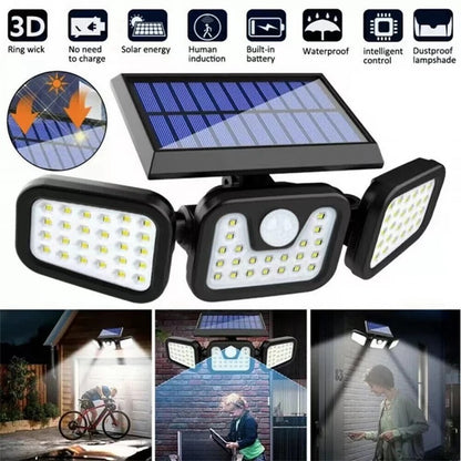 Upgraded Wide-Angle Solar Motion Sensor Light 1