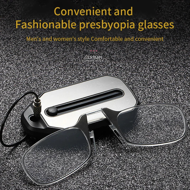 Folding Legless Nose Clip Reading Glasses 1