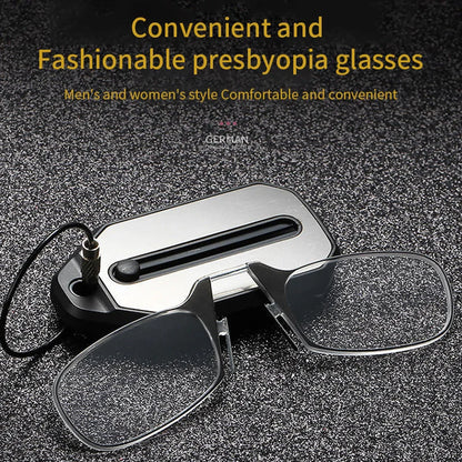 Folding Legless Nose Clip Reading Glasses 1