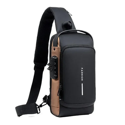 Anti-Theft USB Charging Crossbody Backpack 1