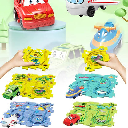 Children's Educational Puzzle Track Car Play Set 1