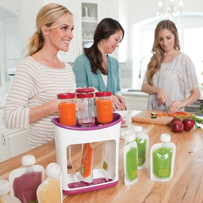 DIY Baby Food Squeeze Station 1