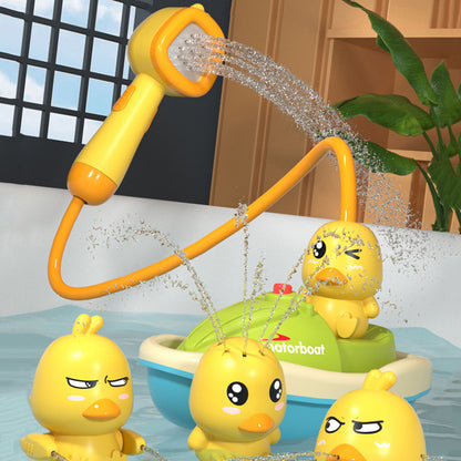 Baby Bath Toys Cute Duck Electric Water Spray 1