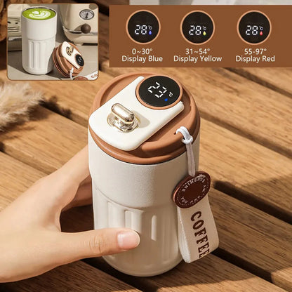 Smart Thermos Bottle LED Temperature Display 1