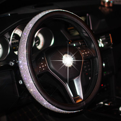 SWAROVSKI CRYSTAL STEERING WHEEL COVER 1