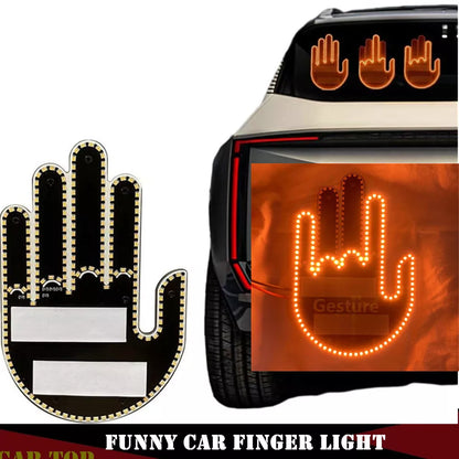 Funny Car Finger Light with Remote 1