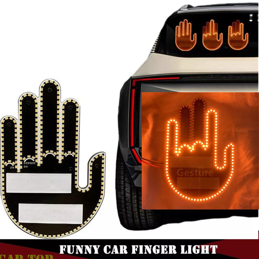 Funny Car Finger Light with Remote 1