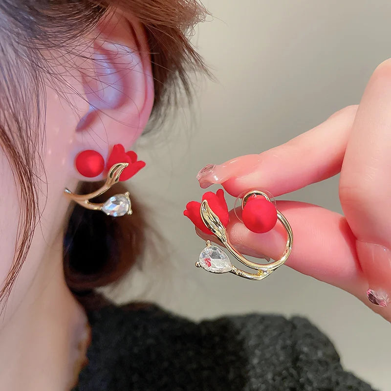 Tulip Flower Versatile Earrings 1