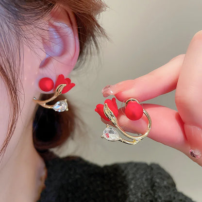 Tulip Flower Versatile Earrings 1