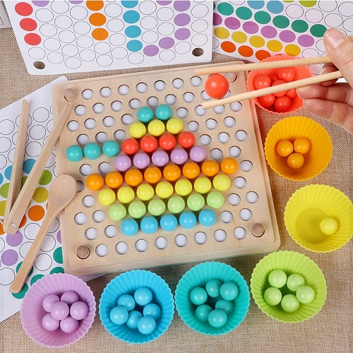 Wooden Go Games Set Dots Shuttle Beads Board Games 1