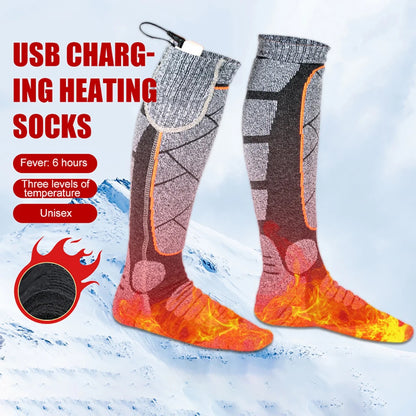 Electric Heated Winter Socks – 3-Level Adjustable Thermal Foot Warmers 1
