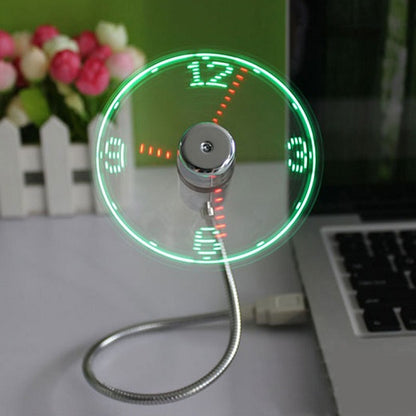 LED USB CLOCK FAN 1