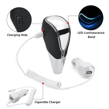 Car LED leather shift lever 1