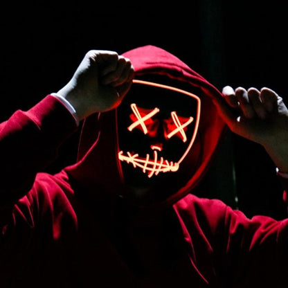 Halloween Party & Rave Glow Mask- 1