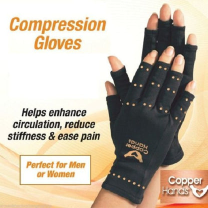 Copper Compression Therapy Hand Gloves 1