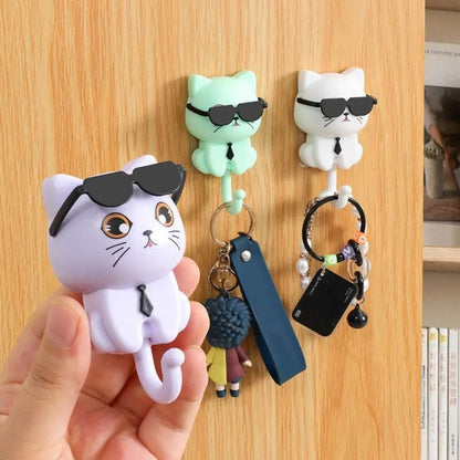 Cat Hook with Moving Sunglasses-3PCS 1