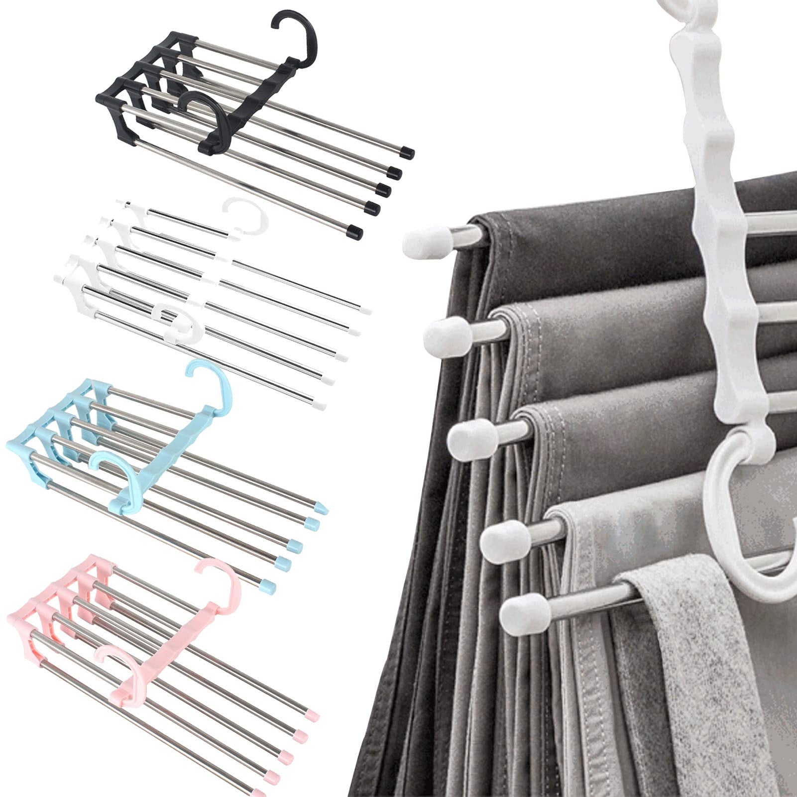 Multi-Functional Space Saving Pants Rack 1