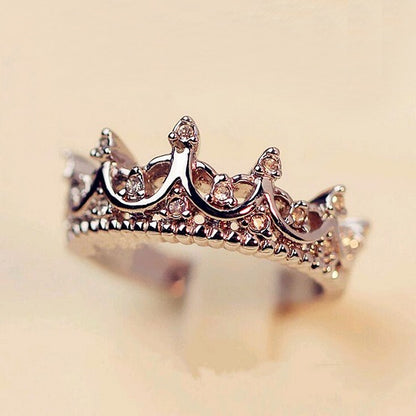 Vintage Queen Crown Birthstone Ring 1