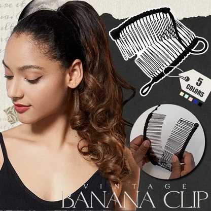 Vintage Stretchy Banana Hair Clip 1