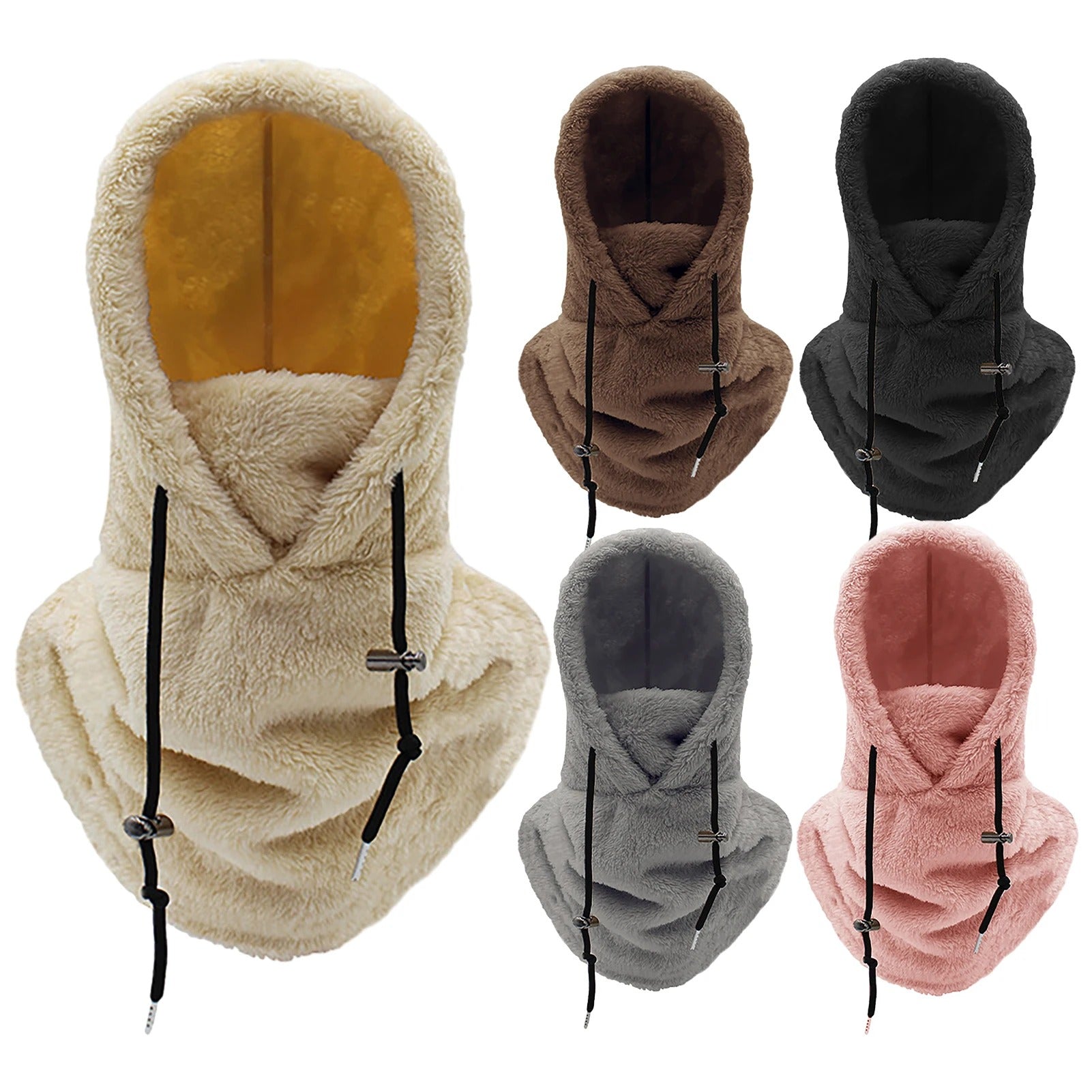 Winter Outdoor Sherp Hooded Sports Windproof Mask 1