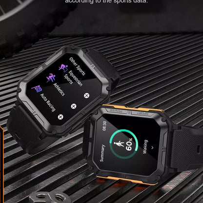 Indestructible Stainless Steel Military Style Rugged Smartwatch 1