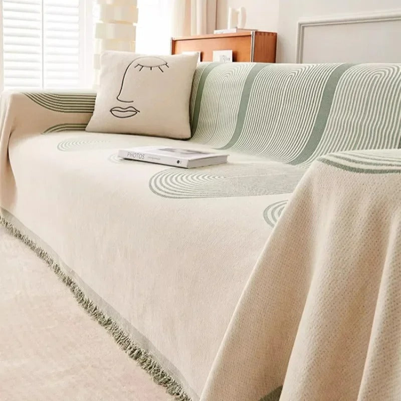 Reversible Chenille Sofa Cover 1