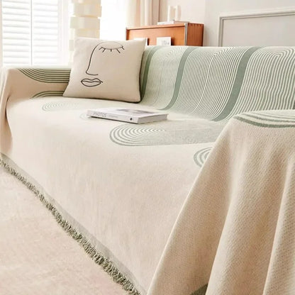 Reversible Chenille Sofa Cover 1