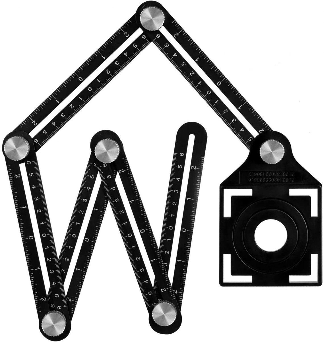 Six-Sided Aluminum Alloy Angle Measuring Tool 1
