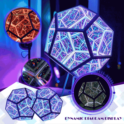 Infinite Dodecahedron Color Art Light 1