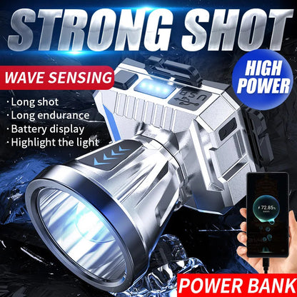 High Power Super Bright 90000 Lumen Rechargeable Headlamp 1