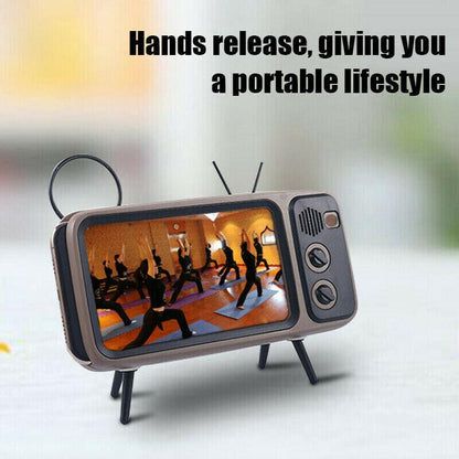 RETRO TV BLUETOOTH SPEAKER MOBILE PHONE HOLDER 1