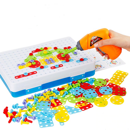 Toy Electric Drill Screws Puzzle Assembled 1