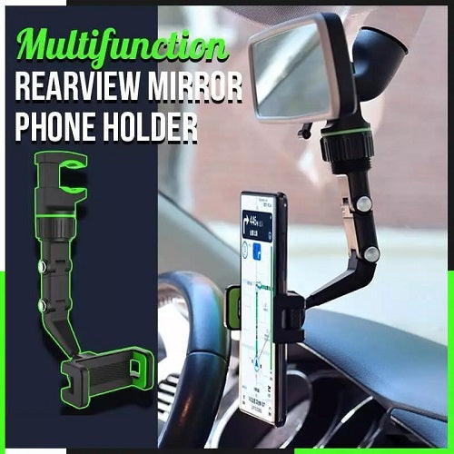 Multifunctional Rearview Mirror Phone Holder 1