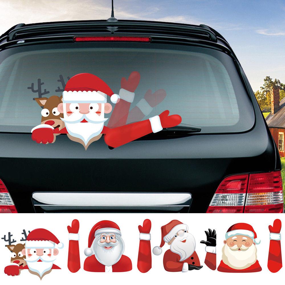 Santa Claus Waving WiperTag with Decal 1
