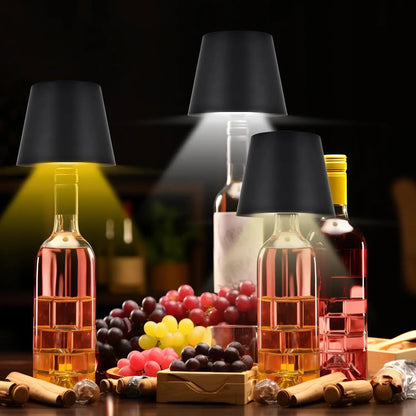 Creative Cordless Rechargeable Wine Bottle Lamp Head Top 1