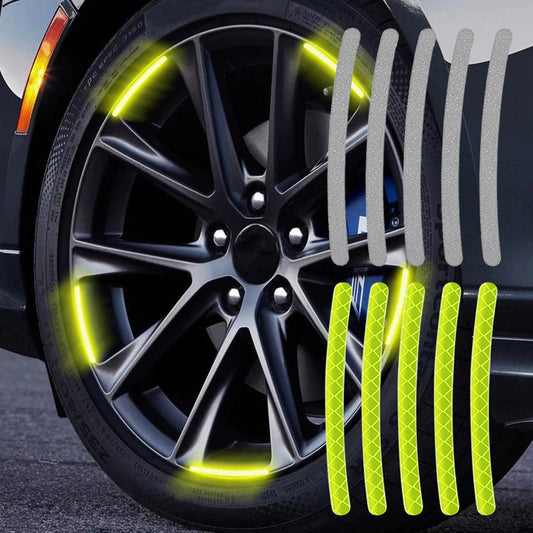 Car Wheel Tire Rims Reflective  Sticker Stripes 1