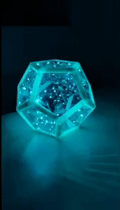 Infinite Dodecahedron Color Art Light 1