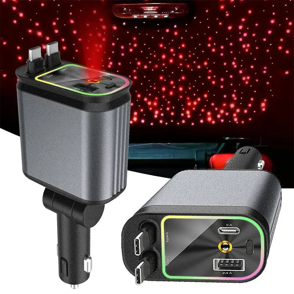 Car Phone Charger With Star Light 1