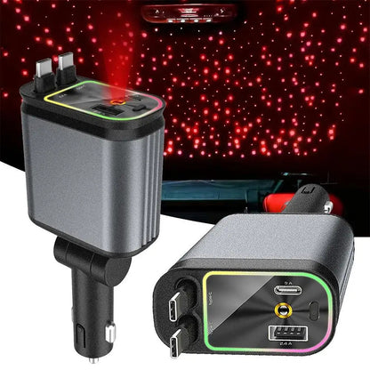 Car Phone Charger With Star Light 1