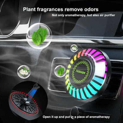 Car Music Rhythm Sound Control Colorful LED Light With Fragrance Holder 1