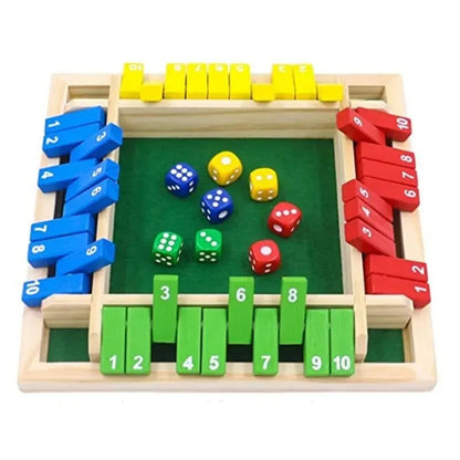 Shut The Box - Wooden Dice Board Family Game 1