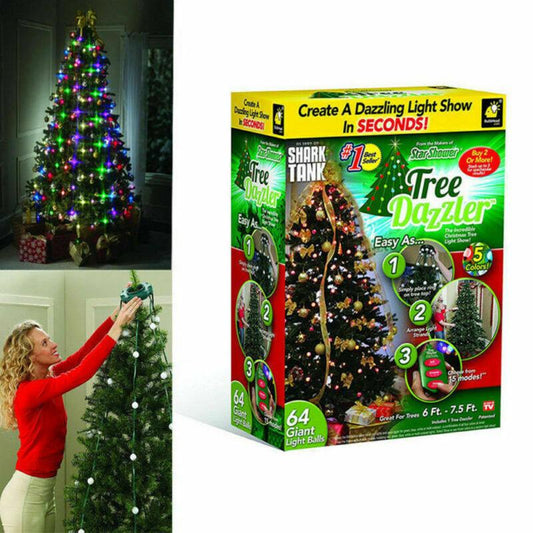 64 led Christmas tree lights tree dazzler 1