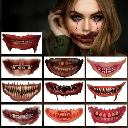 Halloween Prank Makeup Temporary Tattoo-10PCS 1