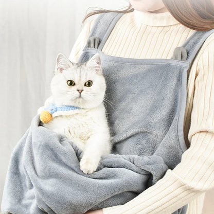 Cat Carrier Apron with Sleeping Pocket – Hands-Free Sling Bag for Small Dogs & Cats 1