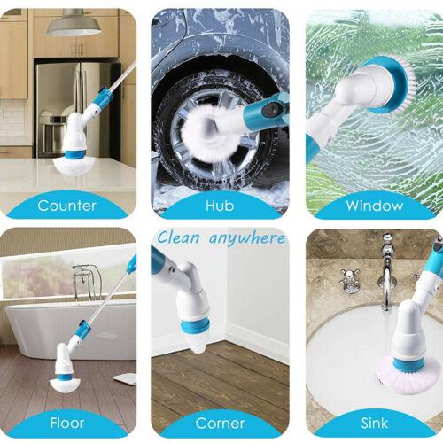 Power Cleaning Scrubber With Extension Handle 1