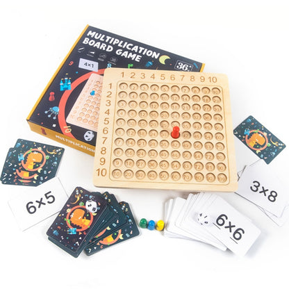 Wooden Montessori Multiplication Board Game 1