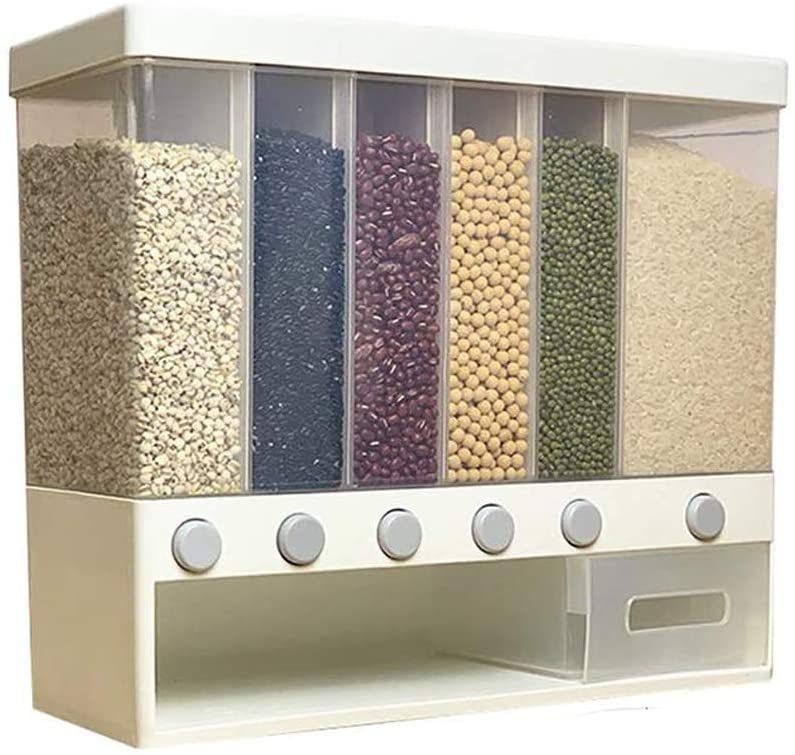 Wall-mounted dry food dispenser 1