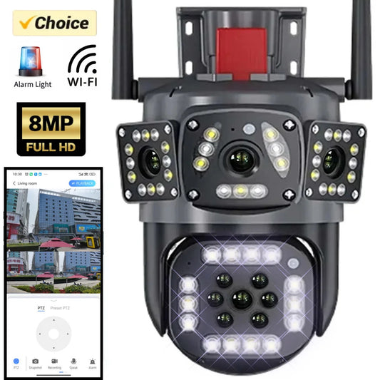 Outdoor Waterproof Wireless WiFi HD Triple Security Camera 1